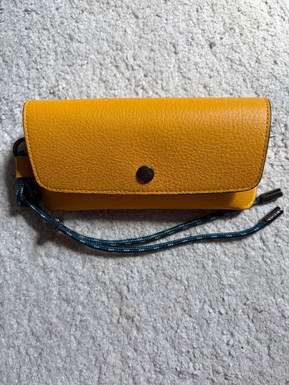 COACH YELLOW/ORANGE EYEGLASS CASE NWOT